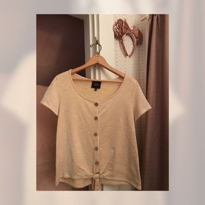 W5 Cork Button Knot Tee // M
